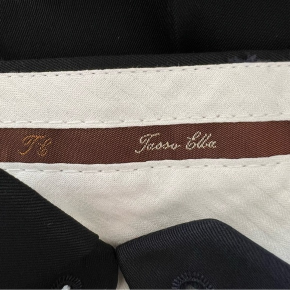 Tasso Elba 100% Wool Black Men’s Three Button Suit Size 38R Pant Size 32 - Picture 13 of 15